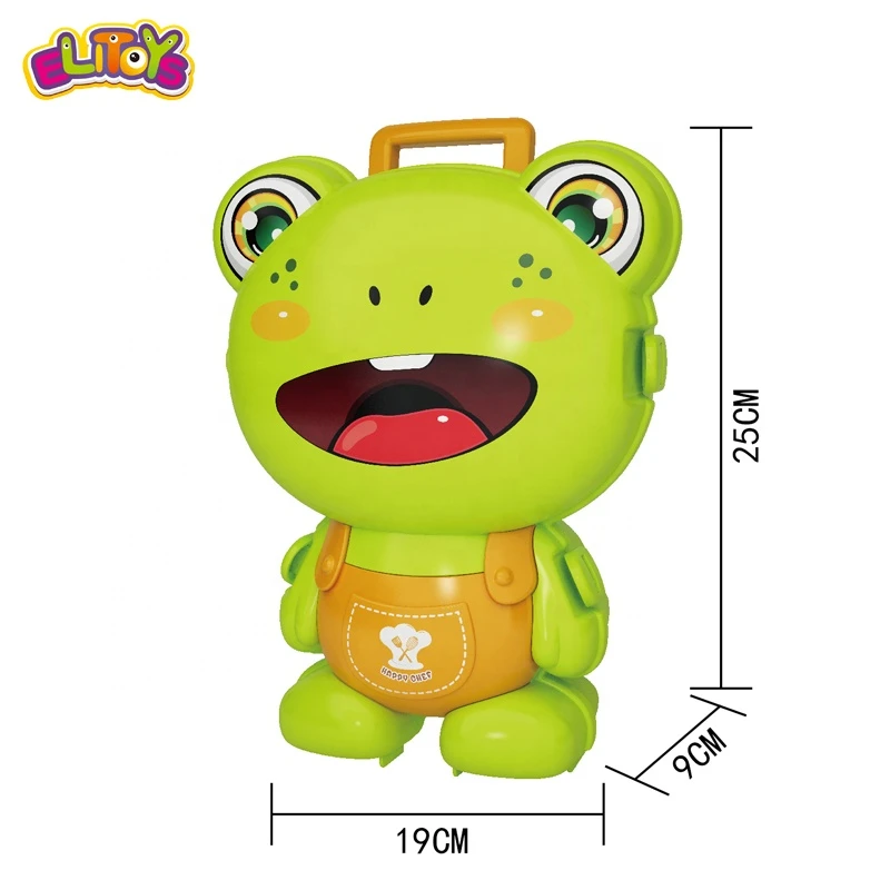 2020 Pretend Play Toys Set Toy 2 in 1 Children Frog BackPack Handbag Kitchen Sets Toys