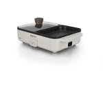 2021 Hot sale commercial household  Grill Baking Tray Electric Hot Pot Contact Griddle 2 In 1 contact grills