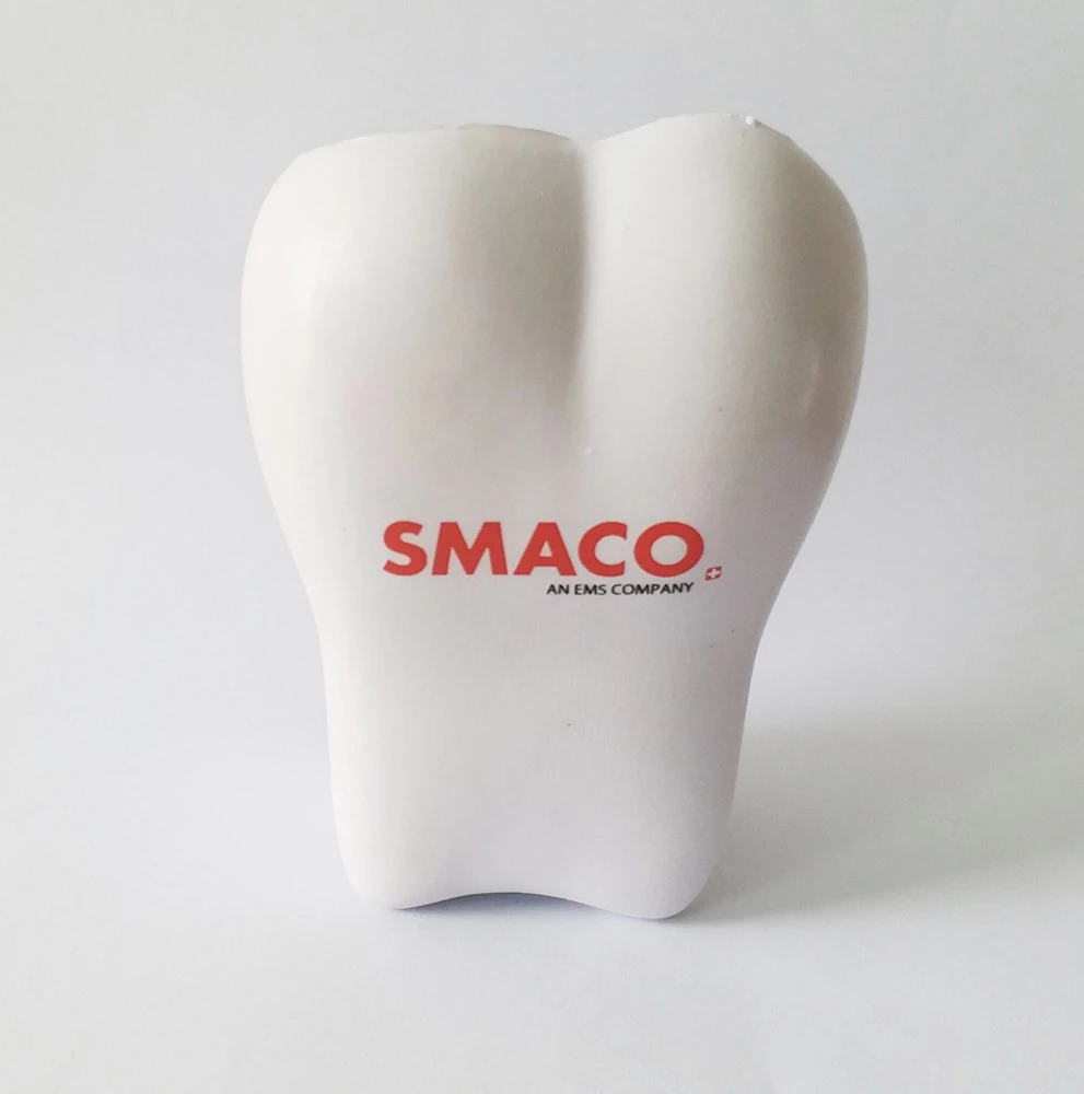 2021 hot sale high quality tooth shaped pu relief stress ball