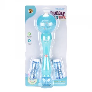 2021 Hot Sell Summer Toy Outdoor Fun Bubble Magic Stick With Light and Music