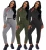 Import 2021 New Arrivals Fashion Women Casual Hooded Long Sleeve Sweater Slim Pants 2 Pieces Set Side Striped Outfits Tracksuit from China