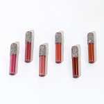 2021 new arrived private label makeup diamond matte lipgloss pearlescent Moisturizing Shine Lip Glosses liquid lipstick