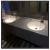 Import 2021 Solid Surface round hospital wall hung basin design artificial stone OEM gray toilet Wash Basins from China