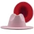 Import 2021 Wholesale Patchwork Unisex Panama Wool Felt Fedora Hat Women Two Tone Ladies Wide Brim Party Trilby Fashion Jazz Cowboy Hat from China