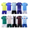 2022 Football Jersey Custom Adult Kids Soccer Jersey Set Football Adult Kids Football Jerseys Sets Men Boys Soccer Kit Sport Clothes