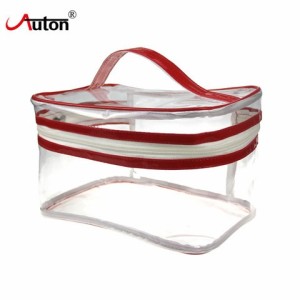 2022 High Quality  Custom Promotional Cheap Transparent Makeup Bag With Clear PVC Cosmetic Make Up Bags
