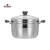 Import 24cm Retail stainless steel  steamer and cooking pots soup pot or food steamer with inner steamer grid and tempered glass lid from China