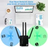 2.4Ghz wi1200A wireless wifi repeater router 1200mbps Dual Band wifi repeater 2.4/5GHz Internet Wi-Fi Signal Booster