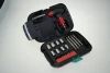 24Pcs  Tool Box Set  screw driver set  Tool kit pouch accessories  with LED flashlight