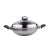 Import 3 in 1 multipurpose tri-ply 35cm a carbon steel electric wok for for gas stove without coating from China