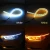 Import 30 45 60cm 12V LED Flexible DRL Headlight Strip White daytime running light Sequential Flowing Amber Turn Signal Lights from China
