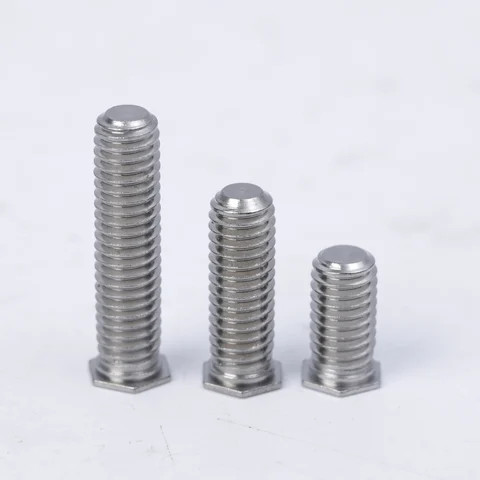 303 Stainless Hexagon headed Self Clinching Studs round head flower bottom screws pressure riveting screws