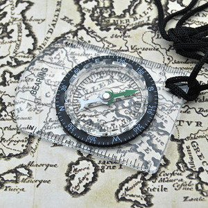 Buy 35-1b Mini Map Ruler Hiking Map Ruler With Compass Portable Map ...