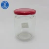 350ml glass jam jar with red metal lid