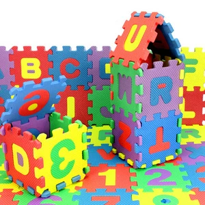36Pcs ABC flashcards Baby Child Number Alphabet Puzzle Foam Maths Educational Toy Gift whole pack Foam Mat Toy HOOLER