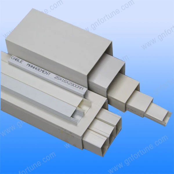 38*18 PVC Trunking Ducting Wire Duct White Color Full Thickness 0.9mm 1.0mm