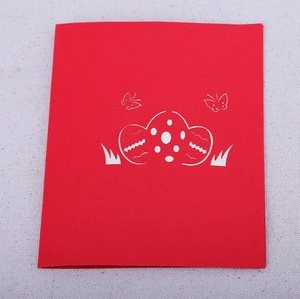 3D Card Butterflies Easter Egg Design For Easter Birthday Wedding Anniversary Thanks Card Paper Sculpture 3d card