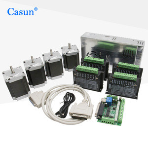 Buy 4 Axis Cnc Kit Nema23 Stepper Motor + Motor Driver + Switching ...