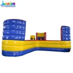 4 Man Sport Game Basketball Equalizer Inflatable Bungee Run For Sale