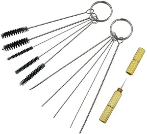 4 Set Gun Nozzle Repair Wash Tools Stainless Steel Gun Wash Needle Airbrush Spray Cleaning Kit