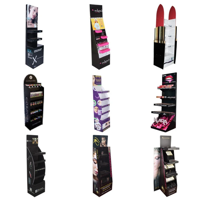 4 Tiers Modern Design Countertop Perfume Cardboard Display Stands