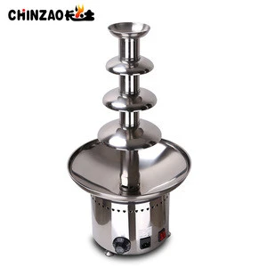 4 Tiers Stainless Steel Commercial Electric Chocolate Fountain With CE