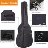 41 Inch Acoustic Guitar Bag Waterproof Dual Adjustable Shoulder Strap Guitar Case Gig Bag with Back Hang