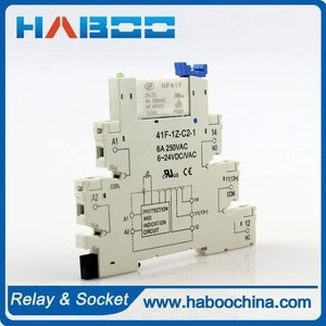 41F-1Z-C2 socket with HF41F relay 5PINS white color 6A/250VAC 6A/30VDC