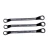 Import #45carbon steel Manufacturer Customized Double Offset Ring Wrench Spanner from China