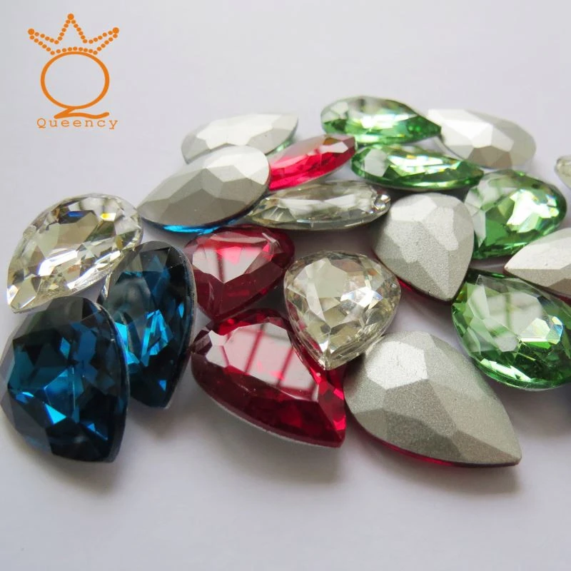 4627 Octagon Crystal Siam Color Stones Beads For Saree Blouse Accessorries Fancy stone