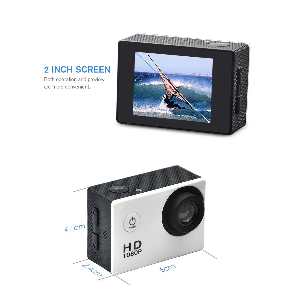 4K Wifi Action Camera 16MP 170D DV Go Waterproof Pro Extreme Sports Video Action Sports Camera
