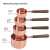 Import 4pcs Kitchen Baking Accessories Wooden Handle Copper plating Stainless Steel Measuring Cups and Spoons Set from China