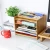 Import 5 Layer Adjustable Dividers Top Storage Collection Bamboo File Cabinet from China
