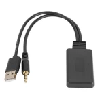 5.0 Receiver Adapter USB  and 3.5mm jack for stereo audio for on-board auxiliary speakers Car AUX Audio Receiver