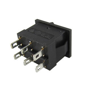 6 Pins 3A 250V ON-OFF/ON-OFF-ON Rocker Switch t85/55, Communication Equipment Using