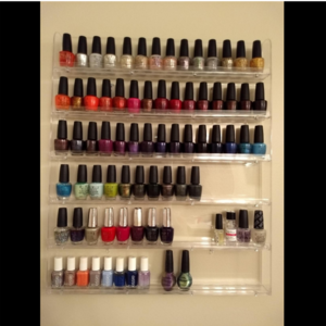 Buy 6 Tier Wall Mounted Clear Acrylic Nail Polish Display Rack For ...