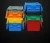 600*400*360mm logistic storage turnover plastic moving crate with lid sale