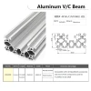 6063 t-5 slot aluminum profiles c beam liner extrusion 4080 v slot rail aluminium beams frame for construction