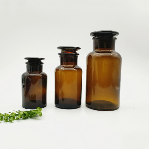 Buy 60ml 125ml 250ml 500ml 1000ml Apothecary Reagent Bottle Amber Glass ...