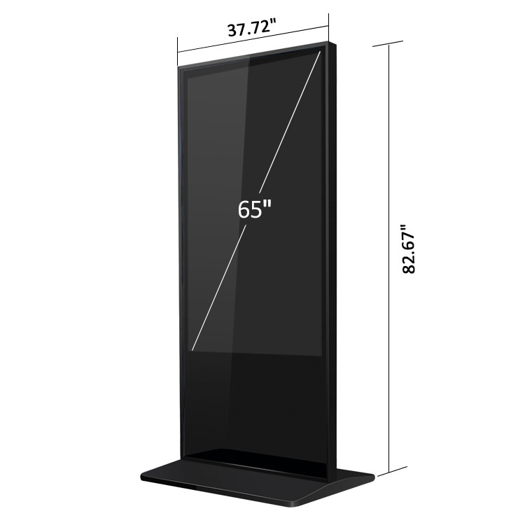 Buy 65 Inch Slim Floor Stand Android Lcd Touch Screen Media Player ...