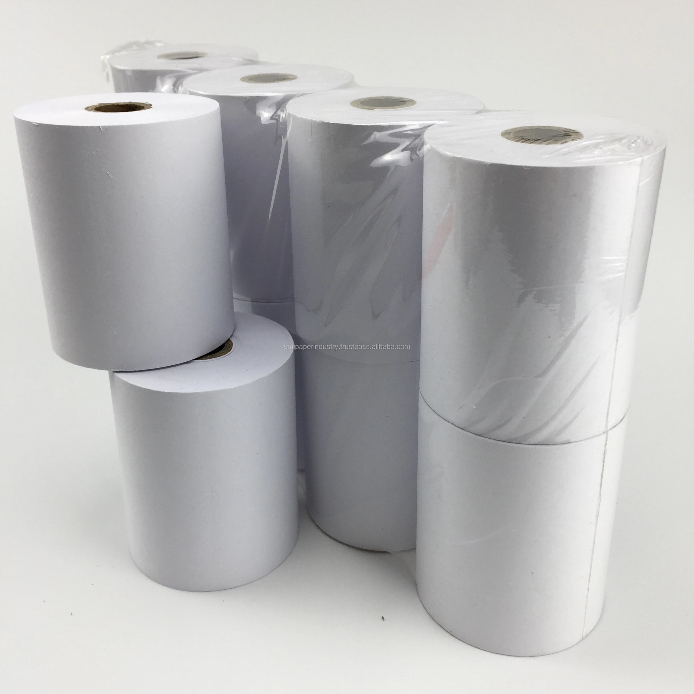 65GSM 80mmx70mm Malaysia Plastic Core Thermal Paper Roll Cash Register