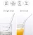 6mm Glass Drinking Straw with Cleaning Brush Wedding Birthday Party Straws For Drinking Whisky Cocktail Bar Accessories