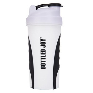 700ml White Stylish Self Stirring Gym Fitness Sports Nutrition Black Protein Powder Mixing Cups Shakers Bottles With Mix Ball