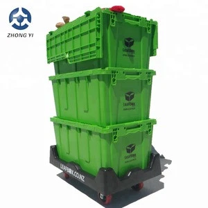 70L Green Plastic Moving Crate Plastic Crate