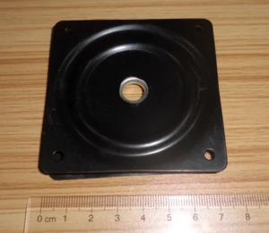 74mm square swivel plate ball bearing turntable