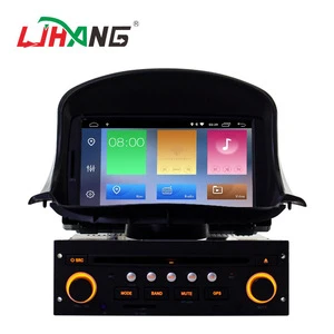 7inch quad core android 9.0 2+16g touch screen car radio multimedia system dvd player for peugeot 206 with gps navigation
