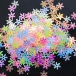 7mm Colorful Snowflake Shape Transparent Loose Sequins Crafts Glitter Paillettes For Wholesale Sewing Xmas Decoration
