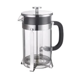 800mlFrench Press Coffee Maker & Tea Maker - 304 Grade Stainless Steel - Heat Resistant Borosilicate Glass