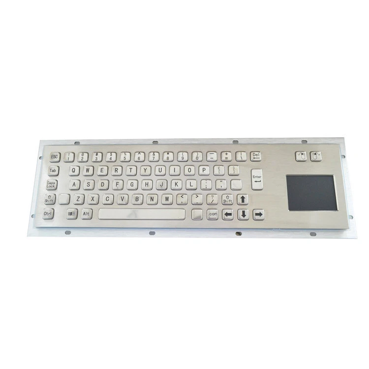 86 keys flexible advanced metal computer keyboard with touchpad