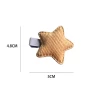 A pair of cute little star hairpins fabric color crocodile mouth clip children&#x27;s hair accessories Factory direct supply